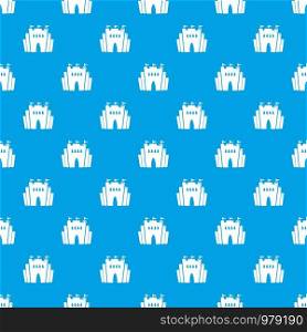 Fortress pattern vector seamless blue repeat for any use. Fortress pattern vector seamless blue