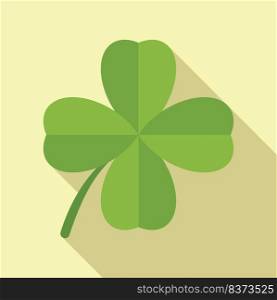 Fortune clover icon flat vector. Ireland day. Three design. Fortune clover icon flat vector. Ireland day