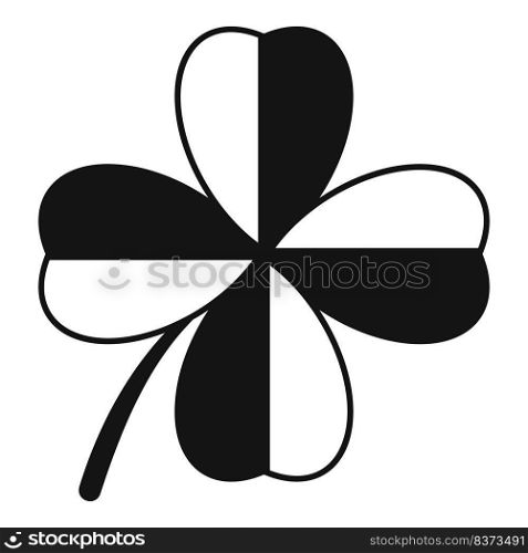 Fortune clover icon simple vector. Ireland day. Three design. Fortune clover icon simple vector. Ireland day