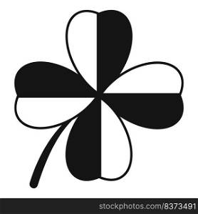 Fortune clover icon simple vector. Ireland day. Three design. Fortune clover icon simple vector. Ireland day