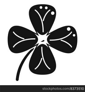 Fortune clover icon simple vector. Patrick luck. Ireland day. Fortune clover icon simple vector. Patrick luck
