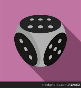 Fortune dice icon. Flat illustration of fortune dice vector icon for web design. Fortune dice icon, flat style