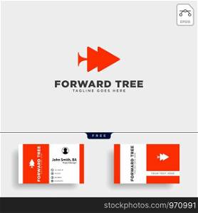 forward tree plants simple logo template vector illustration icon element isolated - vector file. forward tree plants simple logo template vector illustration icon element isolated