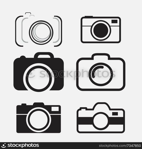 foto camera icon set