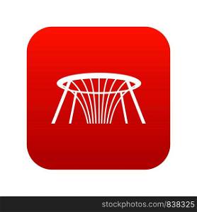 Fountain of Wealth in Singapore icon digital red for any design isolated on white vector illustration. Fountain of Wealth in Singapore icon digital red