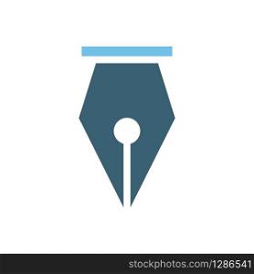 Fountain pen icon vector in trendy flat style design. Vector illustration on white background