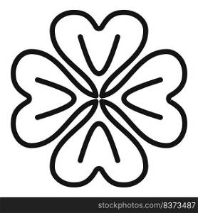 Four leaf clover icon outline vector. Irish luck. Fortune design. Four leaf clover icon outline vector. Irish luck