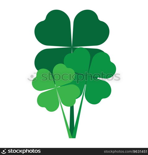 four leaf clover icon vector illustration logo design