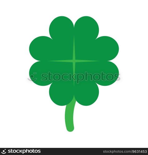 four leaf clover icon vector illustration logo design