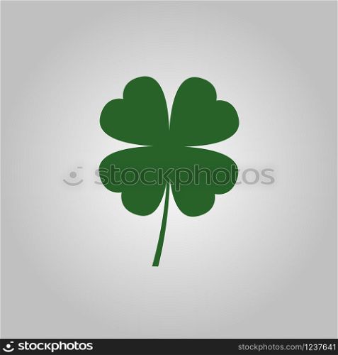 Four leaf clover icon vector isolated. Four leaf clover icon isolated
