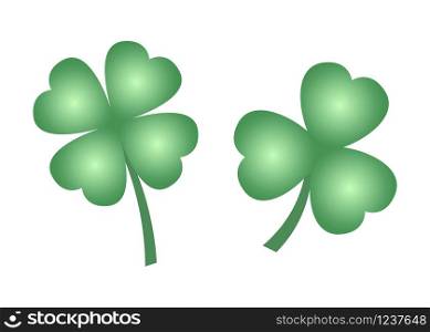 Four leaf clover icon vector isolated. Four leaf clover icon isolated