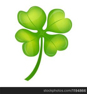 Four Leaf Clover on St. Patrick Day vector illustration. Four Leaf Clover on St. Patrick Day