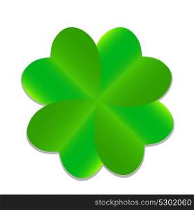 Four-leaf Green Clover. Vector Illustration. EPS10. Four-leaf Green Clover. Vector Illustration.