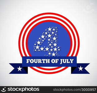 Fourth of july american independence on grey