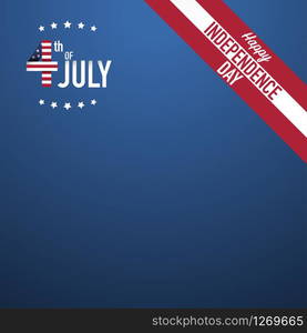 fourth of july happy independence day usa vector