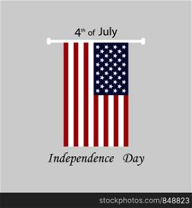 fourth of july. independece day. greeting card template. usa