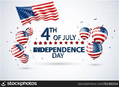 Fourth of July Independence day of usa design