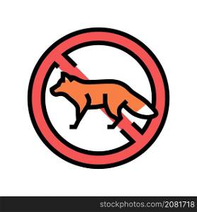 fox control color icon vector. fox control sign. isolated symbol illustration. fox control color icon vector illustration