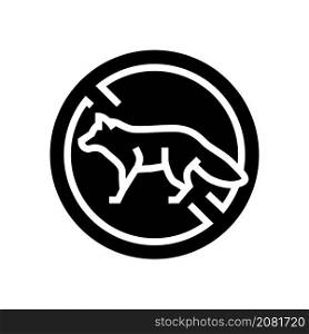 fox control glyph icon vector. fox control sign. isolated contour symbol black illustration. fox control glyph icon vector illustration