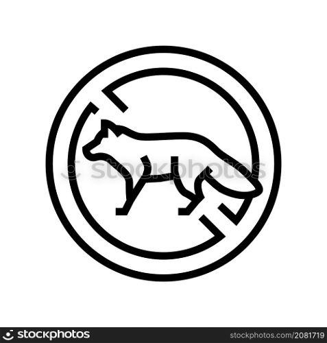 fox control line icon vector. fox control sign. isolated contour symbol black illustration. fox control line icon vector illustration