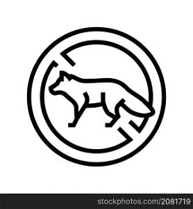 fox control line icon vector. fox control sign. isolated contour symbol black illustration. fox control line icon vector illustration