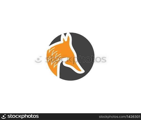 Fox head icon vector illustration