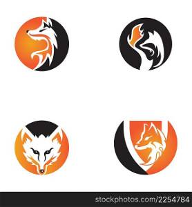 Fox icon and symbol vector template