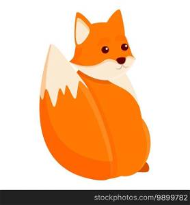 Fox icon. Cartoon of fox vector icon for web design isolated on white background. Fox icon, cartoon style