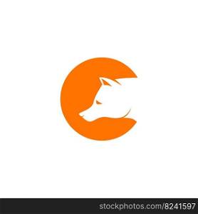 Fox icon logo design illustration template