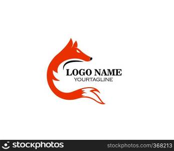 fox logo icon vector template design