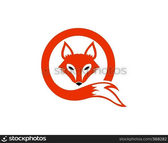 fox logo icon vector template design