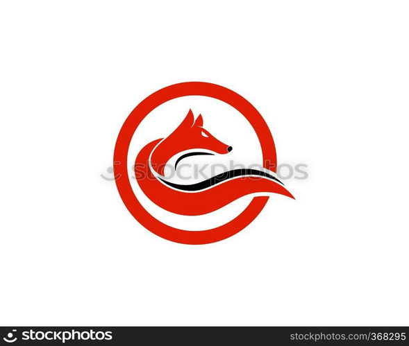 fox logo icon vector template design