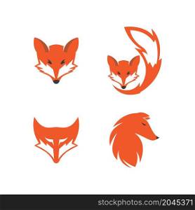 Fox logo illustration vector template