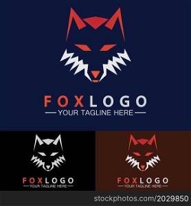 Fox logo Vector illustration design template