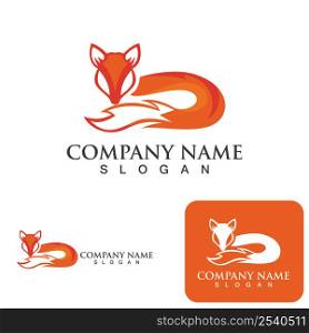 Fox logo vector illustration icon design