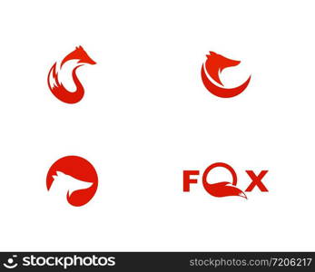 Fox logo vector template