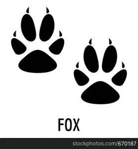Fox step icon. Simple illustration of fox step vector icon for web. Fox step icon, simple style.