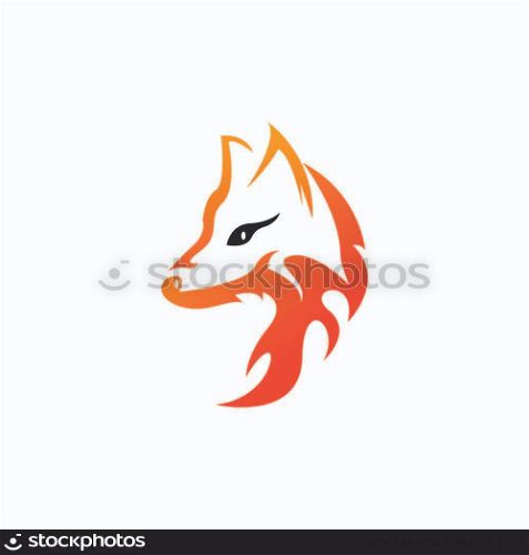 Fox vector illustration silhouette icon design