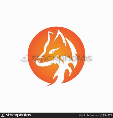 Fox vector illustration silhouette icon design
