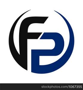 FP Letter business logo design.