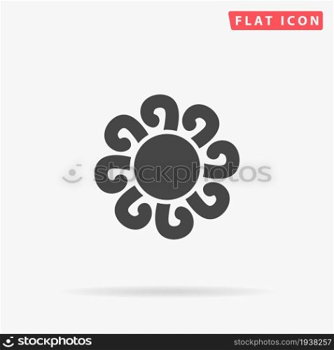 Fractal flat vector icon. Hand drawn style design illustrations.. Fractal flat vector icon