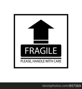 fragile logo vector