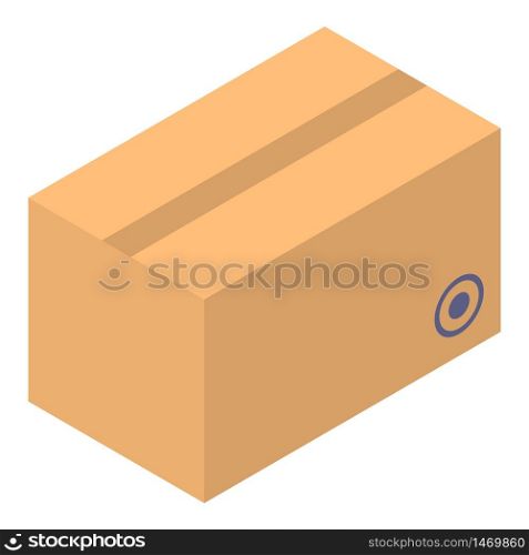 Fragile parcel icon. Isometric of fragile parcel vector icon for web design isolated on white background. Fragile parcel icon, isometric style