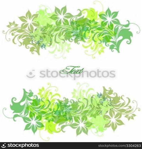 frame background with flowers