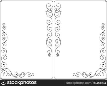 Frame Border Decorative Design Vector Art Illustration