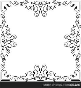 Frame Border Design Vector Illustration