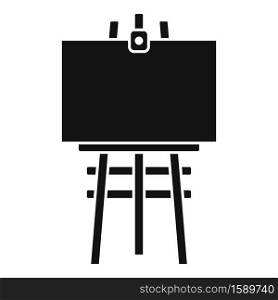 Frame easel icon. Simple illustration of frame easel vector icon for web design isolated on white background. Frame easel icon, simple style