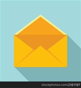 Frame envelope icon flat vector. Envelop card. Mail letter. Frame envelope icon flat vector. Envelop card