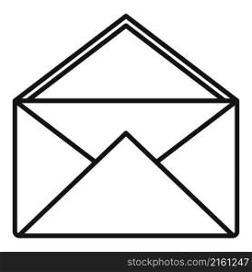 Frame envelope icon outline vector. Envelop card. Mail letter. Frame envelope icon outline vector. Envelop card