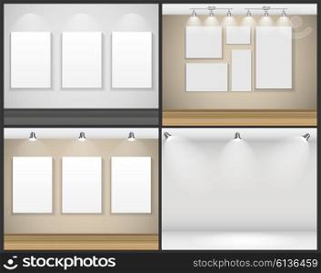 Frame on Wall for Your Text and Images, Vector Illustration EPS10